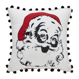 Annie Red Check Vintage Santa Pillow 12x12