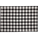 Vintage Check Black Placemat Set of 4 18Lx12W