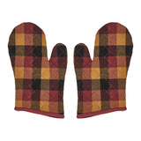 Heritage Farms Primitive Check Oven Mitt Set of 2