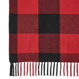 Harper Red Black Buffalo Check Woven Throw 50x60