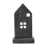 Rustic Wooden House Grey 8.5x4.75x2