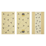 Buzzy Bees Honeypot Tea Towel Set of 3 16x28