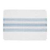 Antique White Stripe Blue Indoor/Outdoor Placemat 4pc 13x19