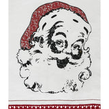 Kringle Chenille Ho Ho Ho White Muslin Tea Towel 19x28