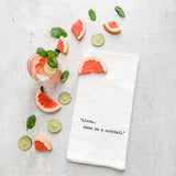 Alexa... Make Me A Cocktail - Organic Cotton Tea Towel