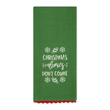 Christmas Baking Embellished Dishtowels Mixed Dozen