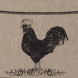 Sawyer Mill Charcoal Poultry Button Loop Tea Towel