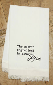 The secret ingredient is always love / (MS Natural) Kitchen Tea Towel