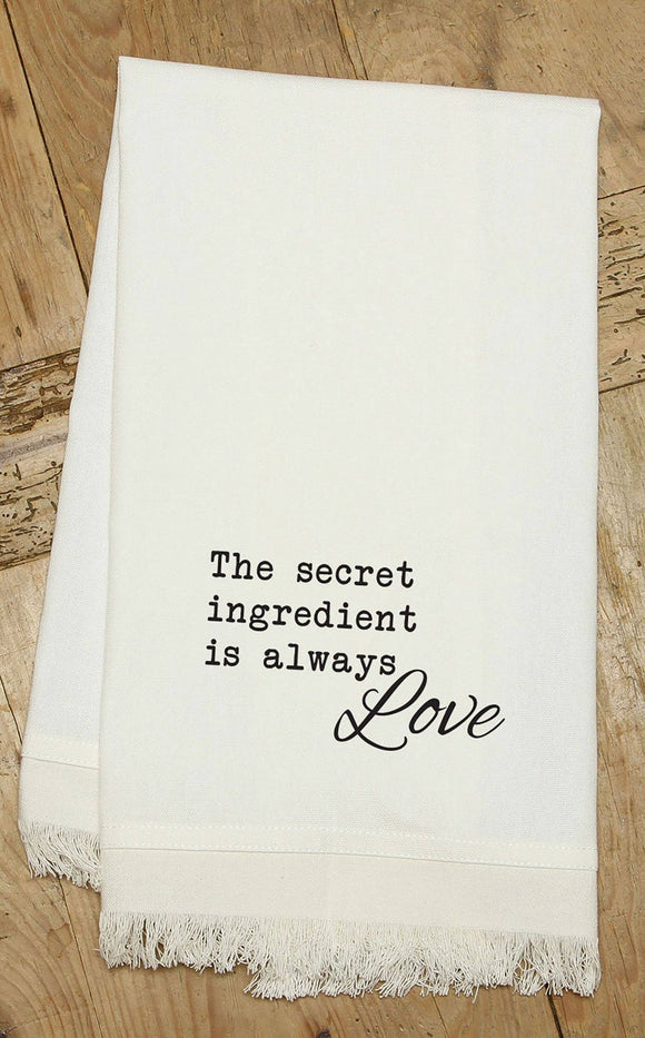 The secret ingredient is always love / (MS Natural) Kitchen Tea Towel