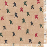 Primitive Star Jute Placemat Set of 6 12x18