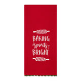 Christmas Baking Embellished Dishtowels Mixed Dozen