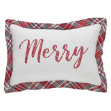 Gregor Plaid Merry Pillow 9.5x14