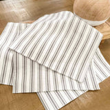 Timeless Ticking Gray Napkin Set of 4 18Lx18W