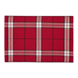 Sleigh Bells Plaid Embellished Placemat
