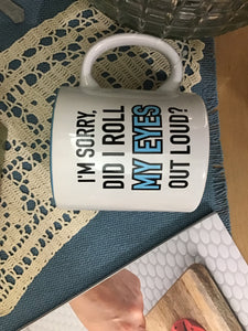 Eyeroll mug