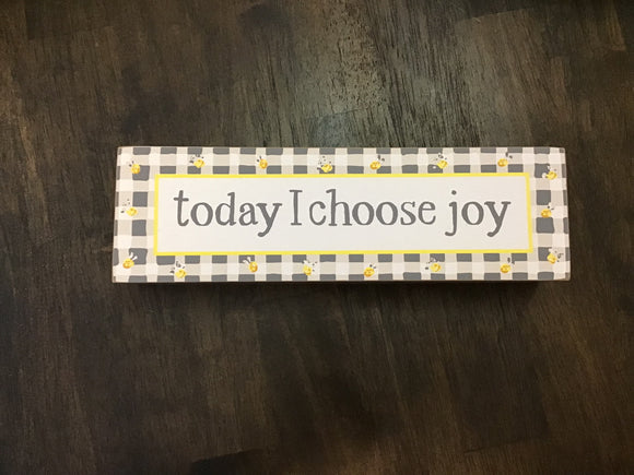 Choose joy sign