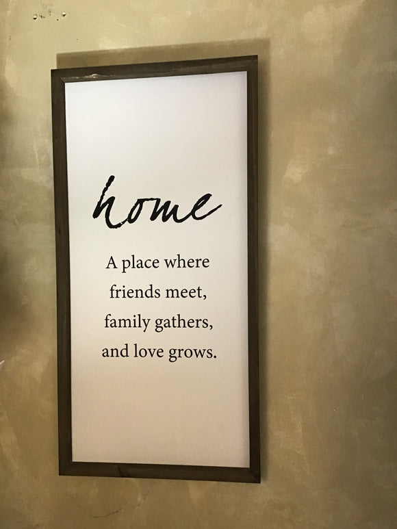 Home sign