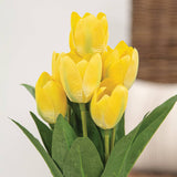 Yellow Blooming Tulips Bush - 18"