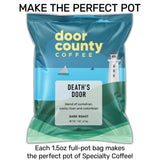 Death's Door Coffee Dark Roast Ground, 1.5oz