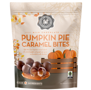 Milk Chocolate Pumpkin Pie Caramel Bites - 4 OZ - CASE/12