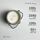 16 oz Butter Jar Candle: Salted Caramel Pistachio