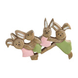 Bunny Hop Wooden Bunnies Playtime Natural 7x9.5x1