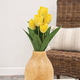 Yellow Blooming Tulips Bush - 18"