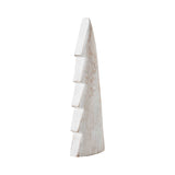 Christmas Tree Distressed White Wooden Figurine 11.5x3.5x1.5