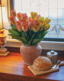 Pink Blooming Tulips Bush - 18"