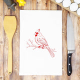 Bird Kitchen Towel | Tea Towels | Cardinal Bird Dish Towels