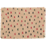 Primitive Star Jute Placemat Set of 6 12x18