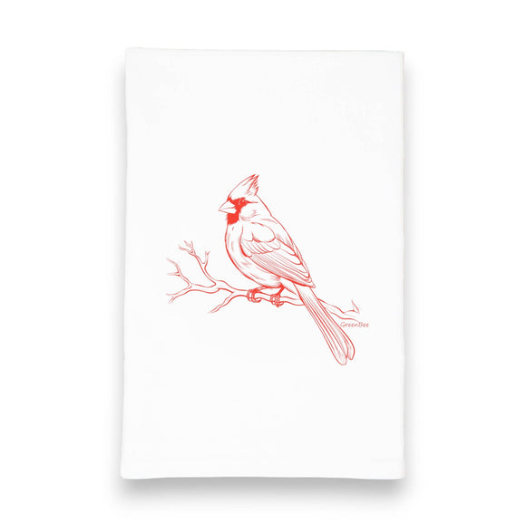 Bird Kitchen Towel | Tea Towels | Cardinal Bird Dish Towels