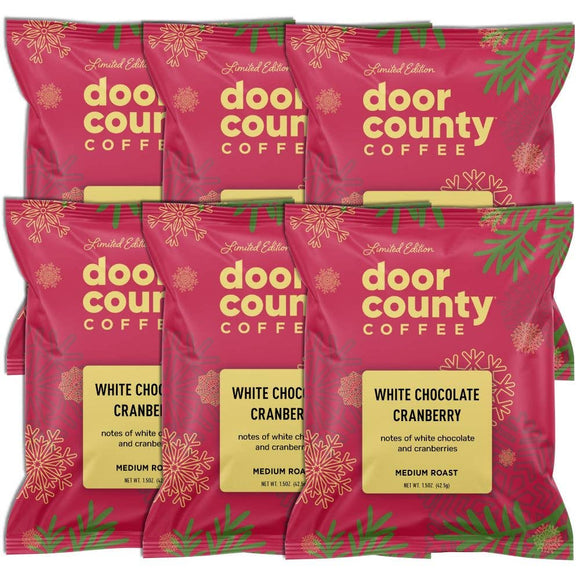 White Chocolate Cranberry HOLIDAY Coffee, 1.5oz, 6 pack