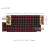 Connell Pinecone Runner 12x48