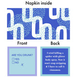 NAPKIN Procrastinate | Funny Party Gift | Cocktail Napkin