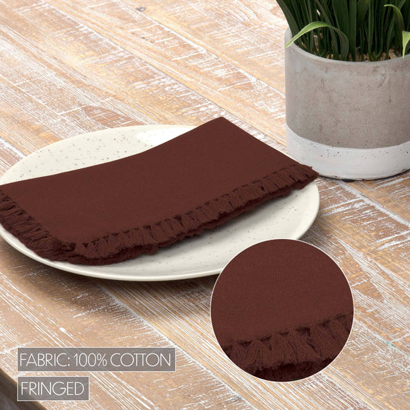 Cassidy Burgundy Napkin Set of 6 18x18