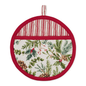 Holiday Sprigs Printed Potholder